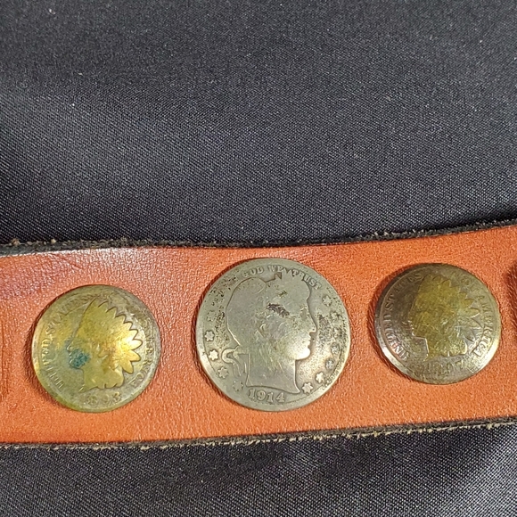 Western Belt Embellished with Old Coins - Picture 6 of 13